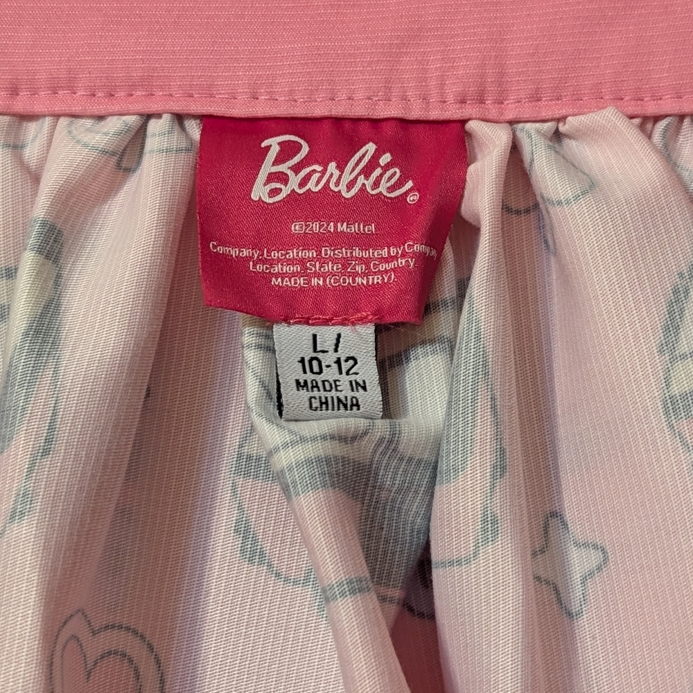 Barbie x Unique Vintage 1970s Pink Barbie Bus Gellar Swing Skirt - L/10-12 - Picture 7 of 8